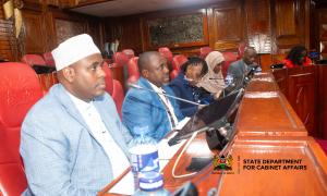 Principal Secretary, Dr. Idris Salim Dokota appearing before the National Assembly’s Departmental Committee on Administration and Internal Security to discuss the budget for FY 2024/25 as well as the supplementary estimates ll for FY 2023/24.