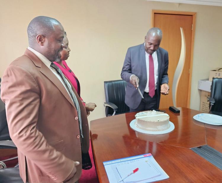 Bidding farewell to 1st Principal Secretary for Cabinet Affairs, Mr. Julius Korir